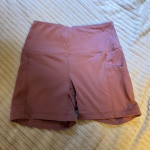 Active Life light pink biker shorts